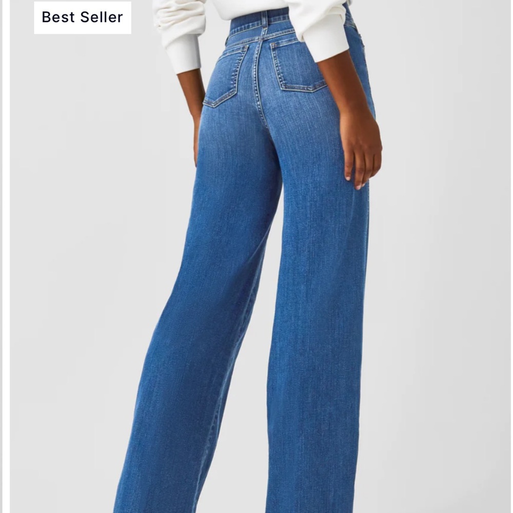 Spanx wide leg jeans